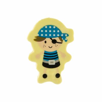 Pirate Figure Eraser Set - 2 Pieces in Display