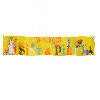 MEGA BIG ST & PIET WELCOME BANNER XXL 300 X 60 CM. (7pcs.)