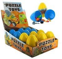 BUILDING BLOCKS WITH CANDY IN EGG (12 pcs)
