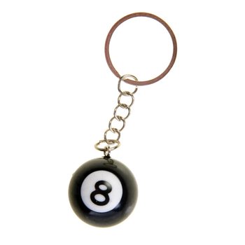 8-BALL BILLIARD BALL KEYRINGS (48pcs.)