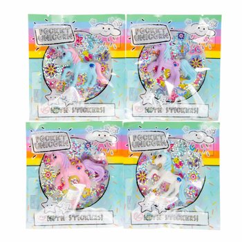 POCKET UNICORN - UNICORN + STICKERS IN GIFTBAG - IN DISPLAY (24pcs)