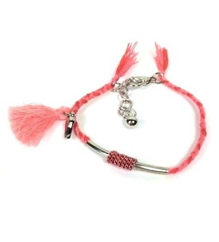 Braided Ibiza Bracelet Pink (1 pc)