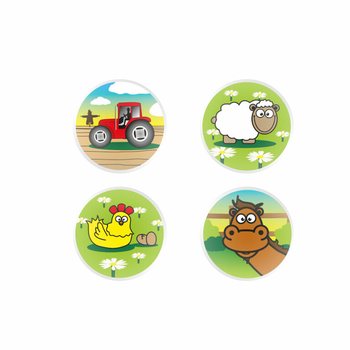 Farm Mix Bouncy Balls Ø3.3 cm (100 pcs)