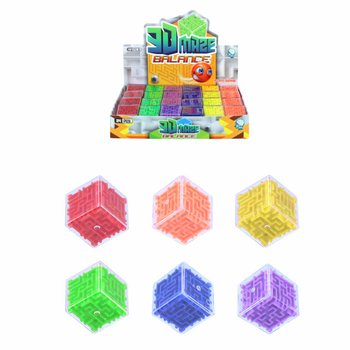PUZZLE CUBE MAZE BALL GAME IN DISPLAY (24 pcs)