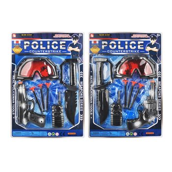 Police Playset with Suction Cup Gun and Glasses (6pcs)
