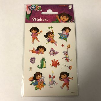 Sticker Sheet: Dora, Dim. 16 x 9 cm (10 pcs)