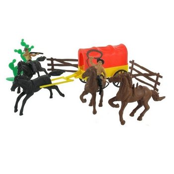 Cowboy Toy Set (12 Sets) - Cake Decoration & Play Set