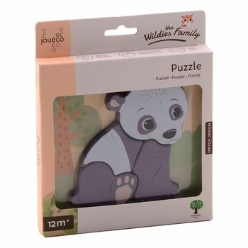 JOUECO - THE WILDIES FAMILY MIX WOODEN PUZZLES - Suitable for children from: 12 Months (12 pieces)
