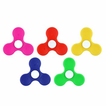 PLASTIC SPINNERS IN DISPLAY - MIXED COLORS (100 pcs)