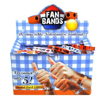 SPOT *** CHEAP *** FAN BANDS / HOLLAND BRACELET IN DISPLAY (160st).