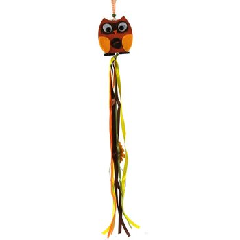DECORATION CHAIN ​​- MODEL: WOOD OWL (8st).