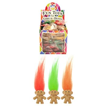 Lucky Dip Troll Toy Figures in Display (72 pcs)