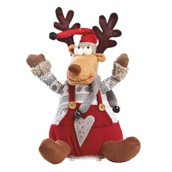 LARGE LUXURY CHRISTMAS REINDEER WITH SOUND AND MOVEMENT