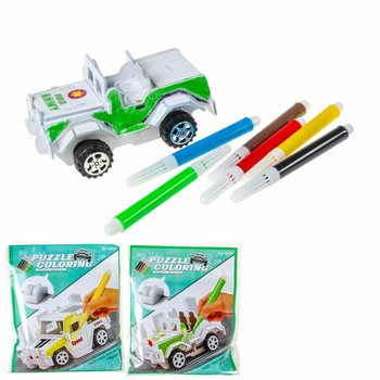 3D PUZZLE BUILD & COLOR YOUR OWN CAR (12pcs)