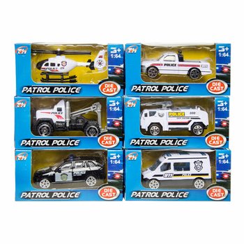 MIX METAL POLICE VEHICLES IN DISPLAY (36pcs,)