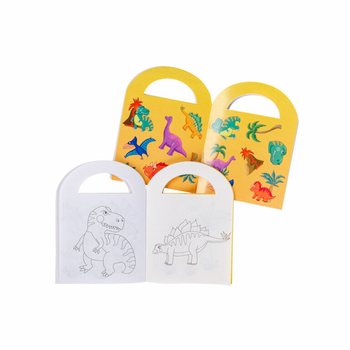 Dinosaur Coloring Books with Stickers (48 Pcs)