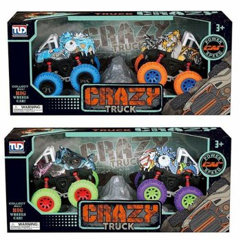 2-Piece Friction Dinosaur Monster Trucks in Luxury Gift Box - Mixed Colors