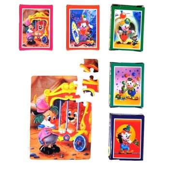 Cute Circus Puzzles in Display (36 pcs)