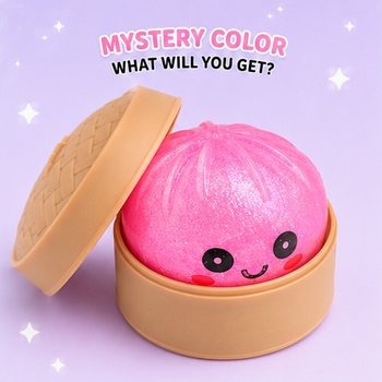 RAGE - Squishy SUGAR EDITION Bun Dumplings SMALL (5.3 x 5.3 x 4.1 cm) Viral 2026 Fidget Toy (24 pcs)