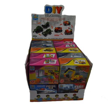 BRICKS BUILDING BLOCKS - MIX SERIES IN DISPLAY (20 pcs.)