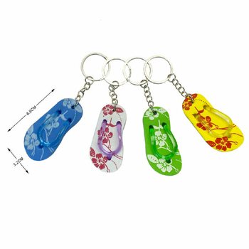 Flip Flop Keyrings on Card (48 pcs.)