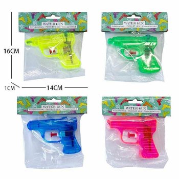 Water Pistols, 10 Cm - Assorted Colors (36 pcs)