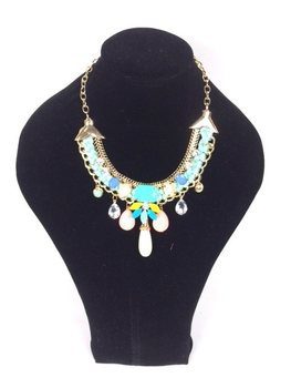 Turquoise Ibiza Look Necklace (1 pc)