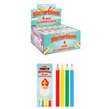 4-PIECE SINTERKLAAS COLORED PENCILS IN DISPLAY (120 pcs.)