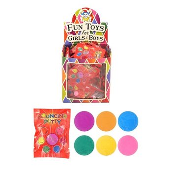 BOUNCING PUTTY IN PARTY BAGS IN DISPLAY (60 pcs.)