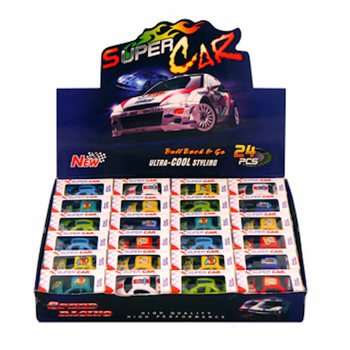 Mini Pull Back Cars in Giftbox - Display (24 pcs)
