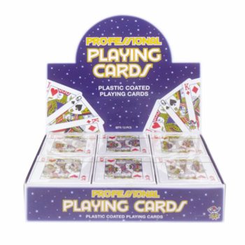 PLACED PLAYING CARDS IN DISPLAY (12 pcs.)