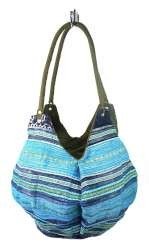 Art.no: 97732B - B-FAIR Pouche Bag Green/Blue (1pc)