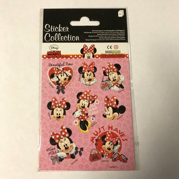 STICKERVEL: DISNEY MINNIE MOUSE, Dim. 16 x 9 cm. (10pcs)