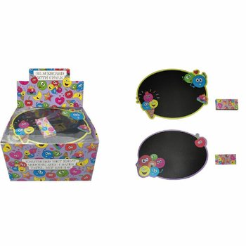 Smiley Chalkboard with Chalk (Display of 24)
