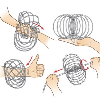 ** RAGE 2018 ** Magic Rings / Flow Rings - Kinetic 3D Magic Ring - MULTI COLOR | ON MAP (10 St.)