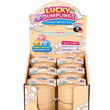 RAGE - LUCKY DUMPLINGS - Squishy Bun Dumplings LARGE Dim. 8.5 x 8.5 x 4.8 cm - IN DISPLAY (12 pcs)