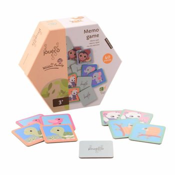 JOUECO - THE WILDIES FAMILY MEMORY GAME - Suitable for children from: 24 Months (1st.)