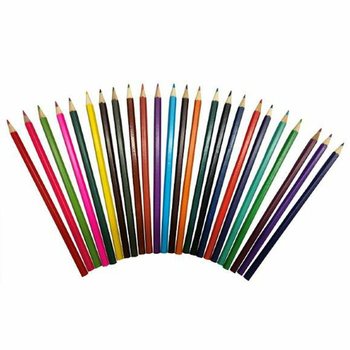 LARGE 24-PIECE COLOURING PENCIL SET (12 pcs)