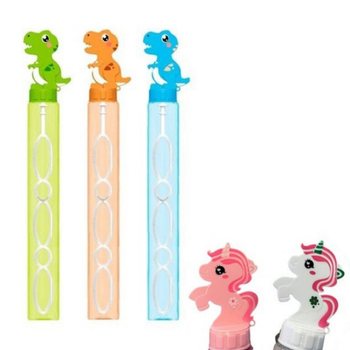 Unicorn & Dinosaur Bubble Wands - 120ml - 24 Pieces