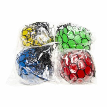 SQUISHY MESH BALL - Diameter: 5 cm - NEON COLOR MIX IN DISPLAY (24 pcs)