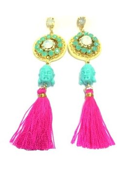 Ibiza Style Earrings Buddha (1 pc)