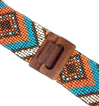 Handmade Ibiza Belt Aztec Mint Blue (1 pc)