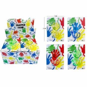 Large Sticky Slap Hand on Card - In Display (48 pcs.)
