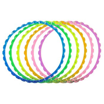 6 Pieces OF SHAPE RIBBEL BRACELETS WITH FELLE COLORS (12pcs)