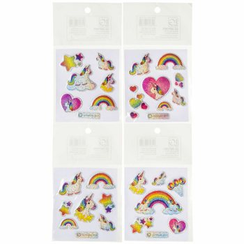 GLITTER STICKERS - UNICORN (100 pcs)