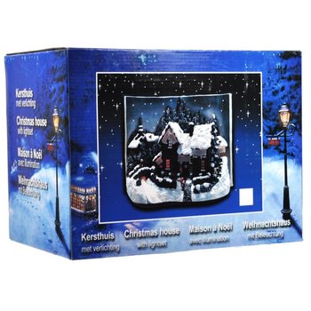 CHRISTMAS VILLAGE IN BOOK FORM WITH GLOW LIGHTING