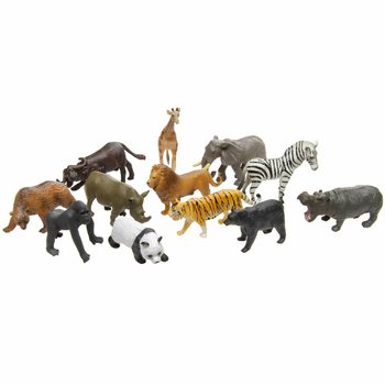 ANIMAL WORLD - MIX WILD ANIMAL FIGURES (12 pcs.)