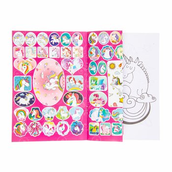 UNICORN / UNICORN COLOR BOOK 20x14 Cm. WITH STICKERS (24pcs)