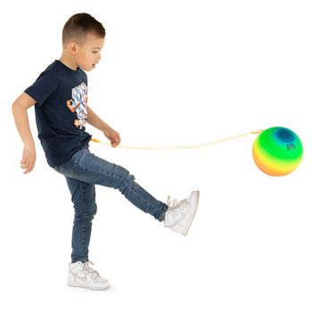 RAINBOW BALL WITH CORD / BUNGEE BALL &Oslash;23 Cm (36 pcs.)