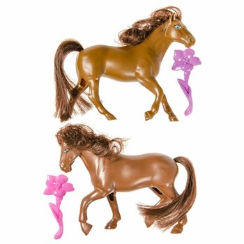 TOY HORSE WITH BRUSH (12 pcs)